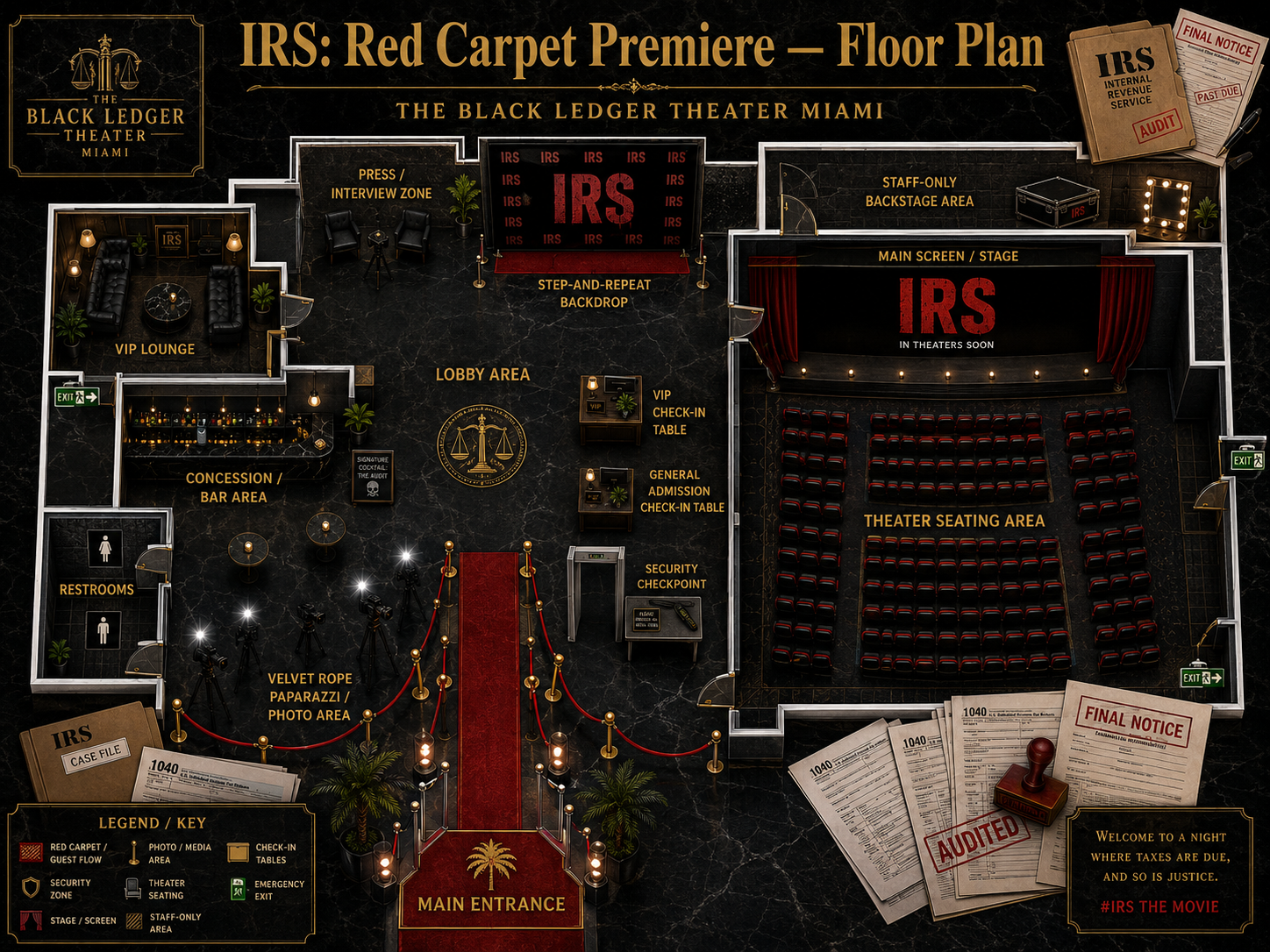 IRS Premiere Venue Floor Plan